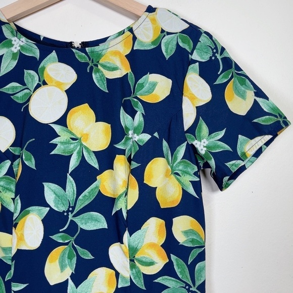 Eshakti Lemon Print  Short Sleeve Dress - Picture 6 of 11